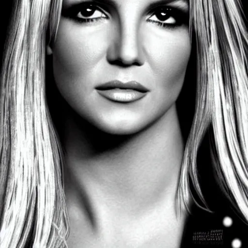 A photo of Britney Spears looking sad. She is not wearing makeup and has a natural background.

