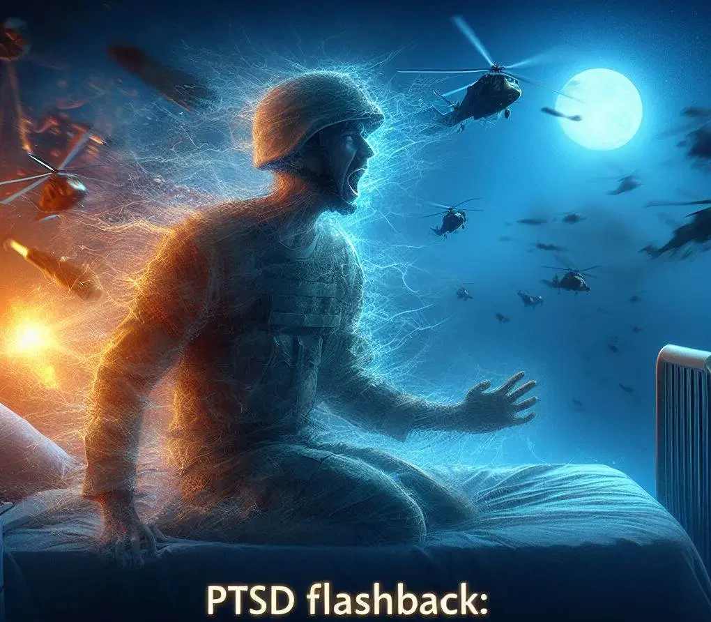 AI generated Image of PTSD Flashback