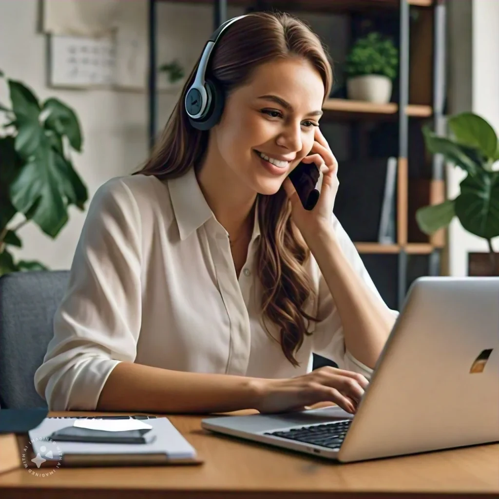  Remote workers participating in a video conference call, collaborating and communicating seamlessly, thanks to reliable and high-speed 5G connectivity.